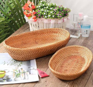 ตะกร้าหวายไม้ไผ่ธรรมชาติแบบพกพา,ตะกร้าผักผลไม้งานฝีมือที่เป็นมิตรต่อสิ่งแวดล้อมใช้งานได้หลากหลายดีไซน์ตามต้องการ - Product Image 6