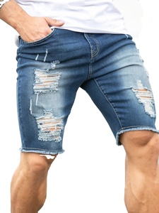 Jeans baggy en denim de meilleure qualité pour hommes, vêtements de rue, shorts pour hommes, vente en gros de shorts élégants et à la mode pour hommes - Product Image 4