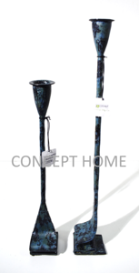 Bougeoir conique en fer forgé à la main pour mariage, Noël, salon, chambre à coucher, décoration de table, écologique, luxe - Product Image 6