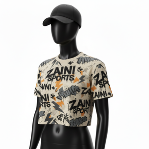 Camiseta Corta para Mujer, Premium, 180 GSM, Jersey de Algodón, Tela Suave, Impresión Completa, Logotipo Personalizado, Camiseta para Mujer - Product Image 4