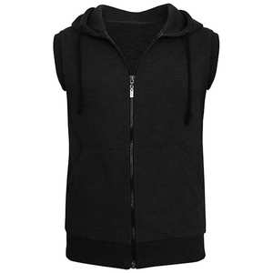 Vente en gros de gilets pour hommes blouson blouson aviateur sans manches avec fermeture éclair pour l'hiver gilets polaires chauds LOGO personnalisé gilet de poche pour hommes - Product Image 6