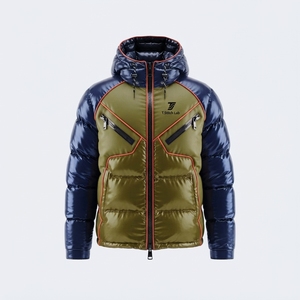 Chaqueta Acolchada de Invierno para Hombre, Diseño Personalizado, Lona Impermeable, Ligera, Colores Sólidos, Precio Económico, Nueva Llegada - Product Image 1