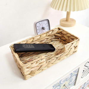 Support de rangement décoratif pour serviettes de table décor de table à manger porte-serviettes en jacinthe d'eau - Product Image 3