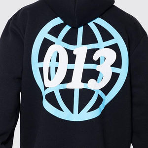 Nouveau sweat à capuche oversize de haute qualité pour l'été 2025, imprimé en relief, 500 g/m², impression en relief personnalisée, sweat à capuche en polaire d'hiver - Product Image 3