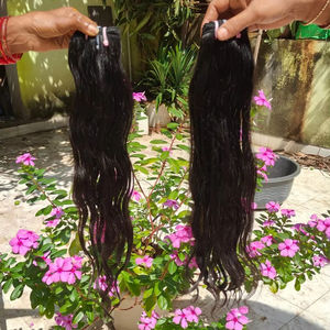 Mèches de cheveux vierges à cuticule alignée bon marché, extensions de cheveux humains simple tissage, vendeurs - Product Image 1