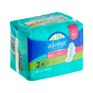 Almohadillas femeninas Always Radiant para mujer, tamaño 4, 60 unidades, absorbencia durante la noche, con alas, perfumadas - Product Image 2
