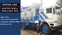 Meilleure qualité utilisée montée sur camion lourd PDTHR 450 mètres de plate-forme de forage de puits d'eau 450 mètres perceuse montée sur camion lourd