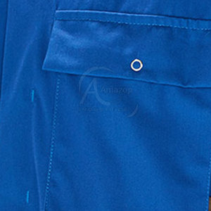 Combinaison de travail en polyester bleu, anti-poussière, uniforme, manches longues, longueur intégrale, usage industriel, combinaison de sécurité personnalisée, Amazop Industries - Product Image 4