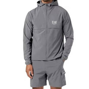 Active Wear Chaquetas y pantalones cortos Conjuntos de jogging de dos piezas con embalaje personalizado Conjuntos de dos piezas para hombres - Product Image 1