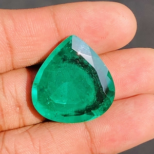 Zambie ombre émeraude Doublet Quartz coupe poire forme Top qualité pierre précieuse en vrac taille calibrée pour la fabrication de bijoux - Product Image 4