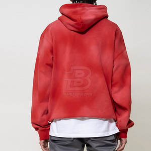 Pull personnalisé de haute qualité Sweats à capuche délavés au soleil Tenue décontractée d'hiver avec motif solide - Product Image 3
