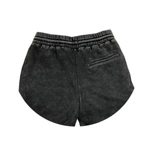 Pantalones Cortos de Mezclilla con Cordón Ajustable para Hombre, Estilo Lavado Ácido, Diseño Personalizado, Estilo Urbano, Patrón Sólido, Ecológicos, Novedad 2024 - Product Image 4
