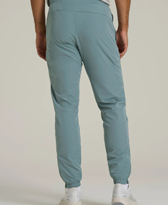 Pantalon de jogging pour homme, taille mi-haute, coupe droite, personnalisé, qualité supérieure, respirant, motif uni, tissu Oxford, devant plissé - Product Image 2