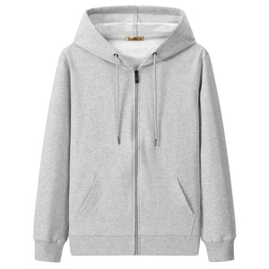 เสื้อฮู้ดซิปผู้ชาย |   ผ้าฝ้าย 100% เนื้อหนา ทรงปกติ |   ชุดกีฬากลางแจ้งระบายอากาศสำหรับฤดูใบไม้ร่วง ขายส่ง - Product Image 3