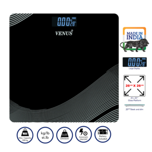 Balance personnelle numérique de conception moderne, grand écran, précision de 100g, matériau solide pour une utilisation en salle de sport à domicile en Inde - Product Image 4