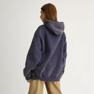Sudaderas con capucha unisex lavadas con ácido OEM Ajuste personalizado Algodón 340 GSM Ajuste informal Moda urbana Proveedor de ropa de Bangladesh a granel - Product Image 3