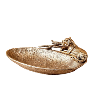 High Quality Matte Finish Golden Metal <b>Tray</b> Classic <b>Round</b> <b>Serving</b> <b>Tray</b> 30x2 cm - Product Image 6