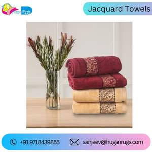 Serviette de bain en jacquard super absorbante, nouveau design élégant, serviette de bain accrocheuse - Product Image 5