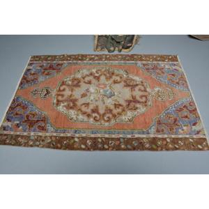 พรมขนาด 3.8x8.9 ฟุต, พรมวินเทจ, พรมลายปะติดสีแดง - Product Image 3