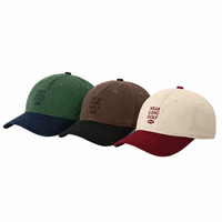 Casquette de baseball personnalisée non structurée en polyester/coton, réglable, avec logo brodé, qualité supérieure, OEM