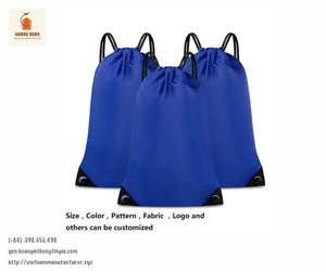 Couleur personnalisée de base unisexe Vietnam 100% Sac à dos à cordon en polyester 420D personnalisé avec logo - Product Image 2