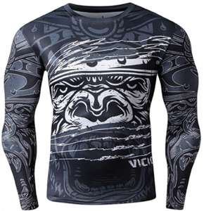 ชุดรัชการ์ดสำหรับผู้ชายชุดรัดรูปพิมพ์ลายโลโก้แบบซับลิเมชันชุดกิโมโน Jiu Jitsu สำหรับผู้ชาย - Product Image 4