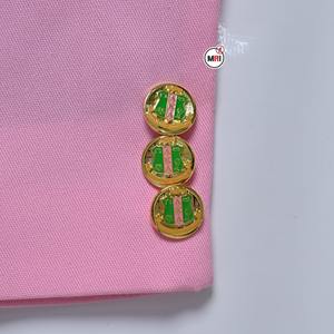 Top Trending chaqueta de alta calidad estilo único Alpha Kapa Alpha logotipo bordado de doble botonadura abrigo informal con cuello con muescas - Product Image 4