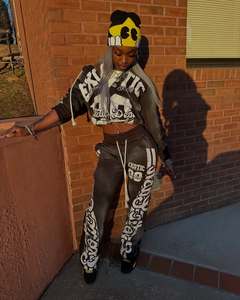 เสื้อฮู้ดแบบรูดซิปขนาดใหญ่พิเศษซักด้วยกรดเทอร์รี่ GSM 500งานปักผ้าที่มีน้ำหนักมากออกแบบได้ตามต้องการ - Product Image 4