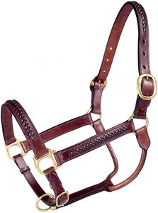 Nouvelle Conception Personnalisée, Licol en Cuir Cousu Fantaisie pour Cheval, Réutilisable et Durable, Équipement d'Équitation de Haute Qualité, Licolles OEM - Product Image 5