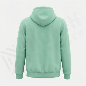 Sweat-shirt à capuche pour hommes, vente en gros usine, logo personnalisé, coton et polyester, couleur personnalisée, hiver, techniques de teinture unie, pull-over - Product Image 2