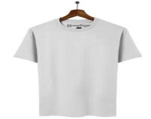 เสื้อยืดคอกลมแขนสั้น100% ทรงสลิมฟิตสำหรับผู้ชายพิมพ์ลายแบบกำหนดเองด้านหน้าสีพื้น - Product Image 2