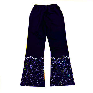 Pantalons de survêtement empilés hommes strass broderie soleil délavé à l'acide lavé pierre lavé hommes/femmes pantalons de survêtement pantalons de survêtement - Product Image 5