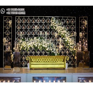 Scène de mariage sur mesure, magnifique, mur de bougies de rêve, toile de fond pour une soirée arabe, décorations de mariage, décoration d'événements au Canada - Product Image 1