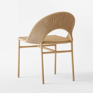 Chaise en corde Grapa Teck Durable Premium en bois et rotin Jardin Fabriqué par Aqma Meubles pour l'extérieur Villa Plage Piscine Café - Product Image 3