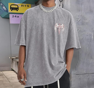 Vintage <b>Goth</b> Punk Shirts for Women Grunge Streetwear Oversized T-Shirts Gothic Cross Y2K Graphic Tees Acid Wash Summer 100% - Product Image 1