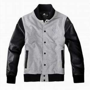 Wholesale Custom High Quality Winter Varsity Jacket <b>Men</b> with Leather Arms Plus Size Puffer Lettermen Leather Varsity Jacket - Product Image 6