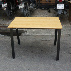 AtonBamboo 100x60cm Gaming Desk with <b>Foldable</b> Iron <b>Legs</b> Computer/Laptop <b>Table</b> with Storage Drawer Office Desk - Product Image 5