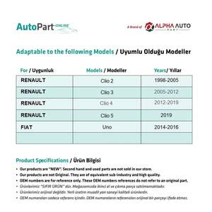 Juego de Palancas de Ajuste de Asiento para Renault Clio 2, 3, 4, 5 y Fiat Uno - Product Image 2