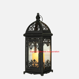 Moroccan Style <b>Red</b> Metal Hanging & Table Lantern Vintage Decorative <b>Candle</b> Holder For Home Decor Festivals Weddings & Events - Product Image 3