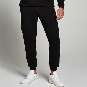 Haute qualité hommes pantalons de Jogging 100% coton personnalisé bas droits Anti-rides polaire pantalons de survêtement coupe ample printemps hiver - Product Image 3