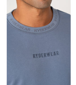 T-shirt streetwear uni lourd personnalisé 100% coton de luxe à épaules tombantes surdimensionné pour homme - Product Image 5