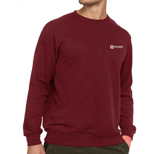 Patchs de logo brodé personnalisés pull sweat-shirt créateur de mode coton éponge française hommes sweat-shirt à col rond - Product Image 3