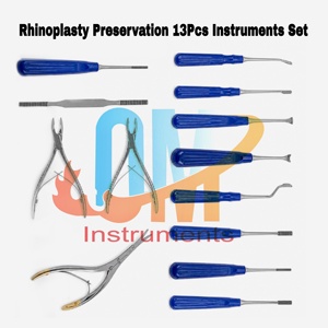 ชุดเครื่องมือผ่าตัดจมูก – ชุดอุปกรณ์ศัลยกรรมพลาสติกสำหรับจมูก 13 ชิ้น – ชุดผ่าตัดสแตนเลส |   โอเอ็มไอ - Product Image 4