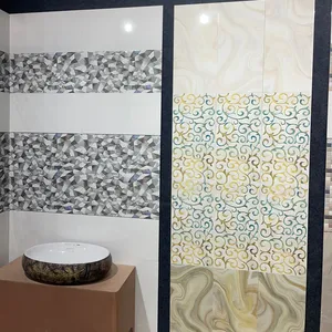 300x600 mm Luxury Bathroom Shower 3d Decoration ceramic Wall Tiles New Designs with AAA Grade Quality from India