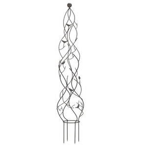 Bâton de jardin en métal durable Support et décoration pour plantes résistant à la rouille Installation facile Utilisation intérieure et extérieure Parfait pour le jardinage - Product Image 3
