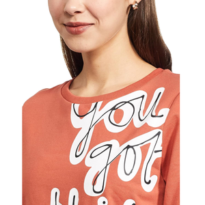 Offre Spéciale 100% coton femmes sweat à manches longues haute qualité imprimé personnalisé pull col rond pour l'hiver fabriqué au Bangladesh - Product Image 6