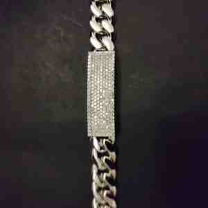 Pulsera de Diamantes Elegante de Hip Hop para Mujer, Oro Sólido de 18 Quilates, Certificado IGI, Corte Brillante, Plateado, Diseño Exclusivo, DOPE JEWELLS - Product Image 4