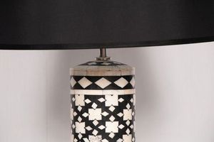 Incrustation de résine petite lampe de table de chevet chevet lampe de lecture pour chambre salon pour la décoration de la maison - Product Image 3