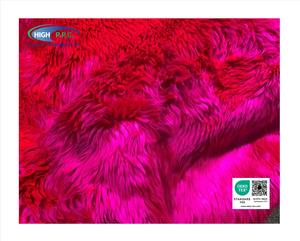 Tela de Punto de Pelo Largo Color Rosa Intenso 30/35mm, Peso Medio, para Prendas, Juguetes, Abrigos, Bolsos y Textiles para el Hogar - Product Image 3