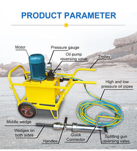 Machine de fendage de roche puissante, contrôlée par un PLC, montée sur excavatrice, avec moteur diesel, pour les applications de démolition et minières - Product Image 6